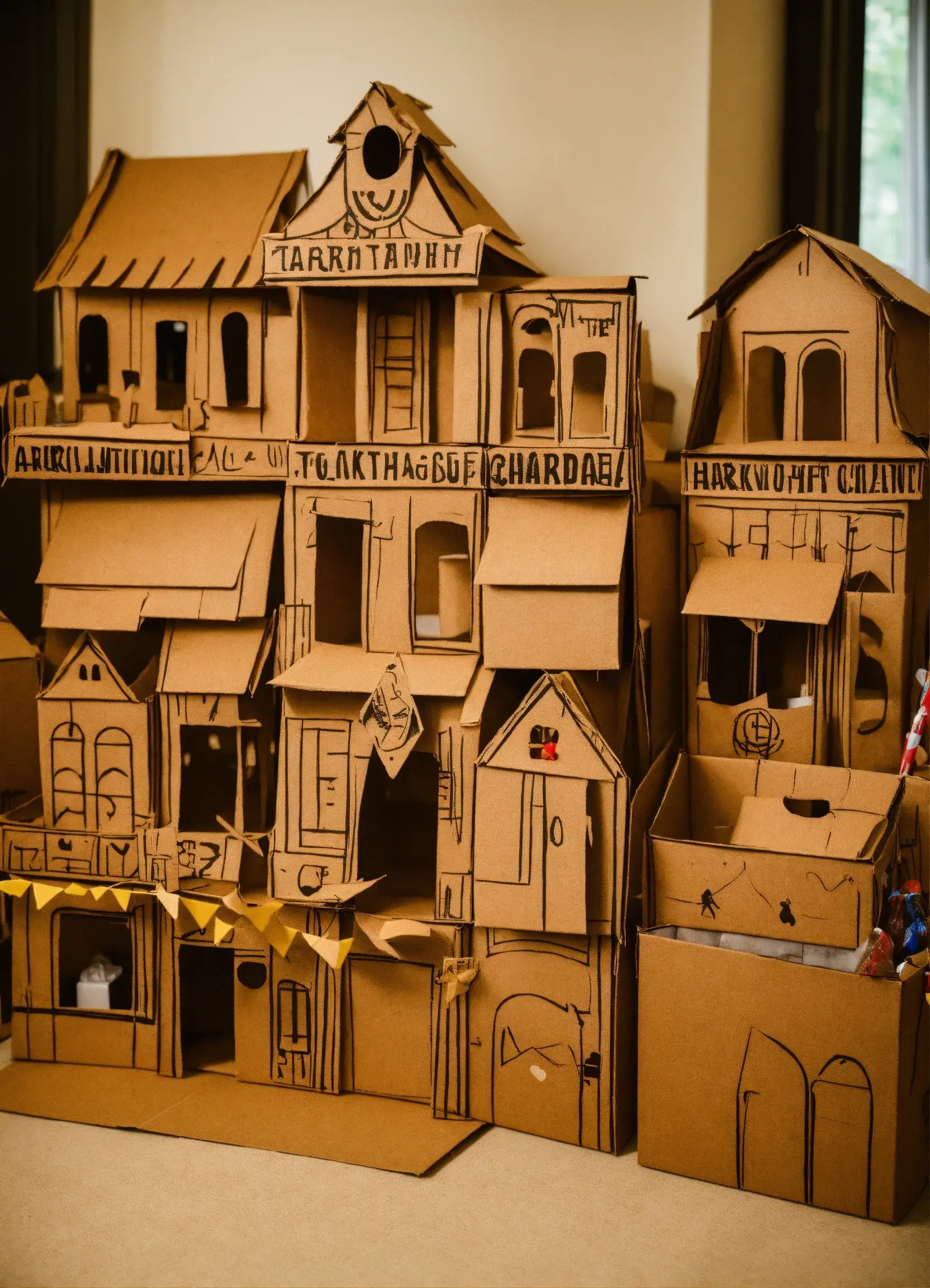 Sustainable crafting workshop with natural materials